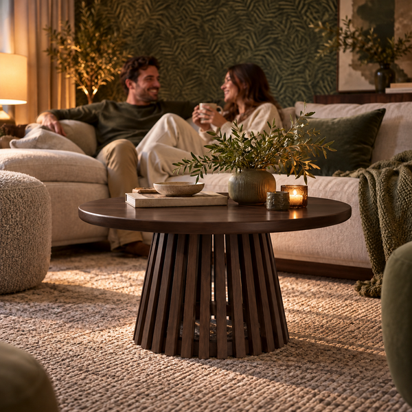 Nordic Dusk Slatted Coffee Table image 1
