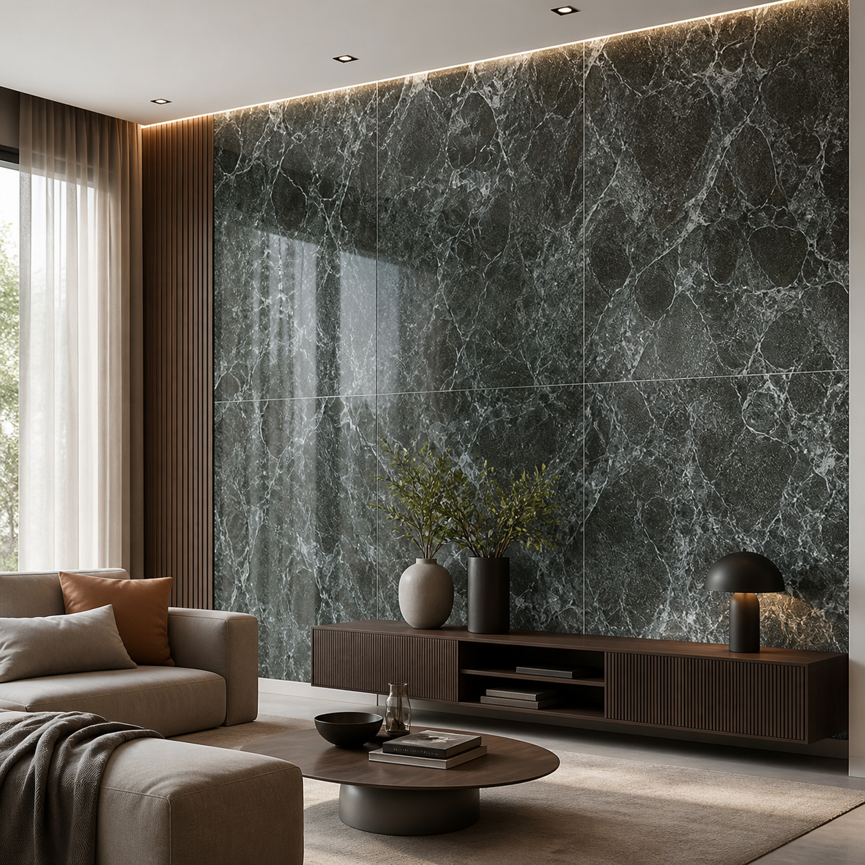 Emerald Marble Luxe Porcelain Tile 600×1200mm