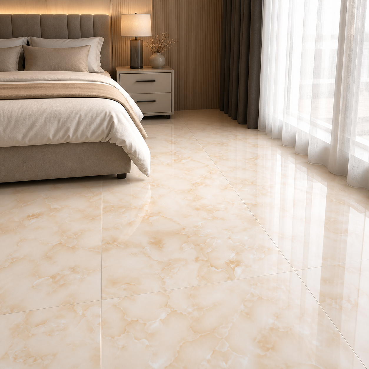 Ivory Mist – Glazed Ceramic Tile 600×600mm