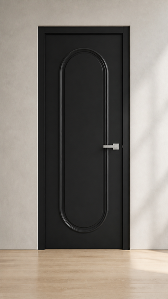 Onyx Noir Matte Black Engineered Door