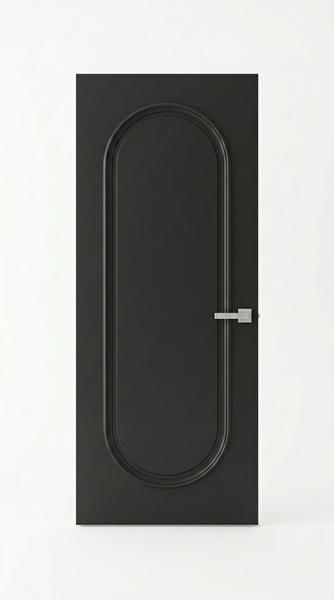 Onyx Noir Matte Black Engineered Door image 2