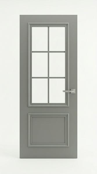 Nordic Frost Six-Pane Engineered Door image 2